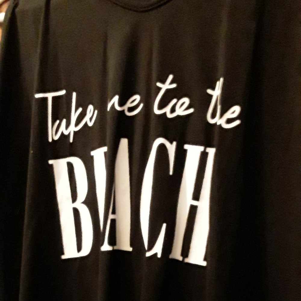 Take ME to the BEACH Cotton top  (L)